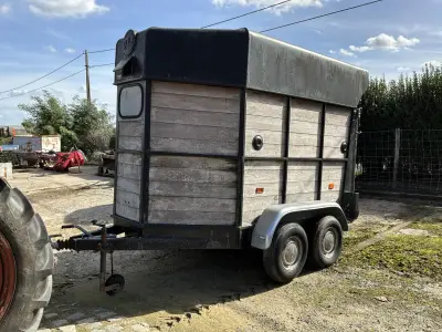 1985 GDW 2500/4000 paarden aanhanwagen – kavel bij Dome Auctions, Zonnebeke