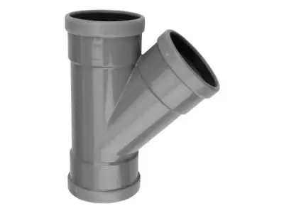 Wavin Wafix PVC T-stuk 45° 160 mm SN4 3 x mof met manchet gr – kavel bij XL Auctions