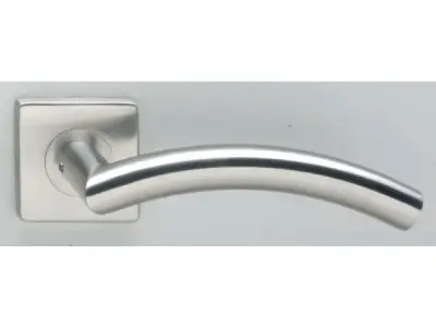 Intersteel Deurkruk Lisse - geveerde vierkant rozet - RVS ge – kavel bij XL Auctions