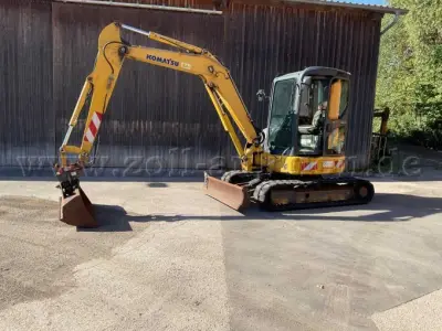1 Bagger Komatsu PC50 MR-2 (5 Tonnen) – kavel bij Zoll-Auktion, Ansbach