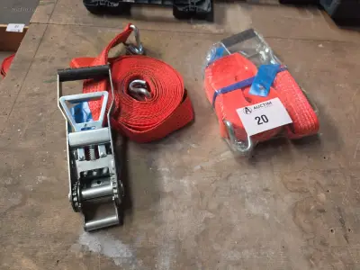 (2x) Spanriemen No Name – kavel bij Auctim, B-9100 9100 Sint-Niklaas, Aerschotstraat 114