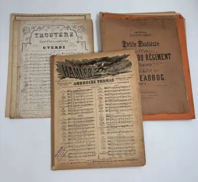 partij antieke bladmuziek Klassieke opera, operette & Franse chansons (ca. 1900-1940) – kavel bij De Kringwinkel, Gent