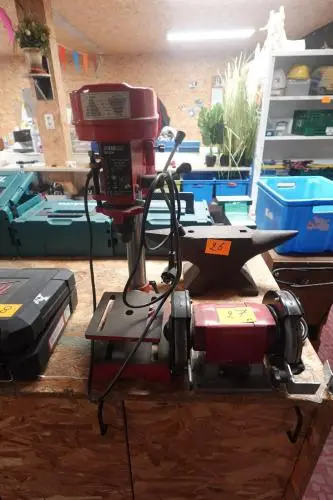 Kolomboormachine Fairline + dubbele slijpmolen Parkside – kavel bij Openbare Verkopen, Gent