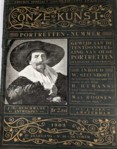 Lot van historische uitgaven van het kunsttijdschrift “Onze Kunst” – kavel bij De Kringwinkel, Sint-Niklaas
