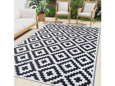 smiry Outdoortapijt - waterdicht - 150 x 240 cm – kavel bij XL Auctions