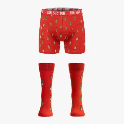 TON SUR TON - Boxershort + Kousen - Rietfles – kavel bij Openbare Verkopen, Kooigem