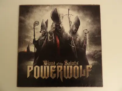 "Bloods of the Saints" - Powerwolf (eerste Europese zwarte vinyl-persing) – kavel bij De Kringwinkel, Leopoldsburg