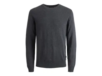 Jack & Jones Emil Knit Crew Neck Dark Grey Melange - XL – kavel bij XL Auctions