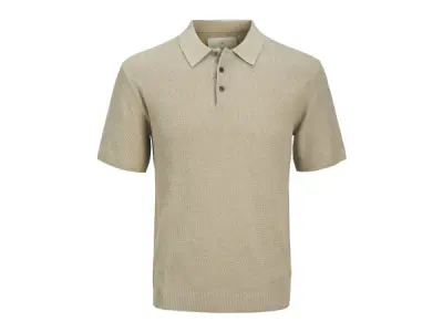 Jack & Jones Cooper Knit Polo Greige - M – kavel bij XL Auctions