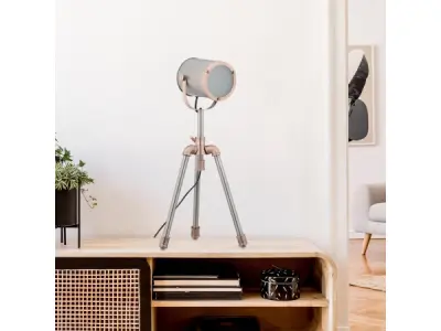 Tafellamp spotlight - driepoot lamp – kavel bij XL Auctions