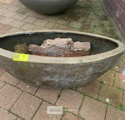 Bronze ovaalvormige pot – kavel bij Belga Veilingen, Knokke