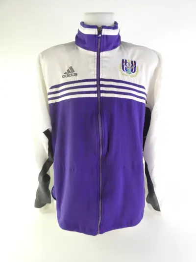 Vintage Adidas RSC Anderlecht-trainingsjack – kavel bij De Kringwinkel, Heverlee