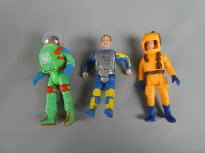 3 speelgoed figuren Ghostbusters – kavel bij De Kringwinkel, Diest