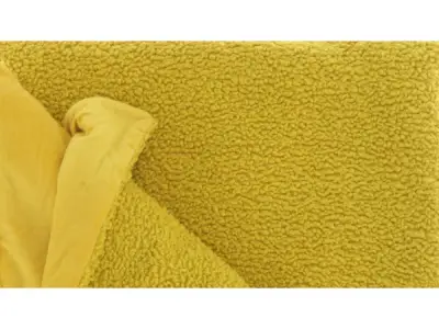 6x Unique Living | Plaid Romie 150x200cm bamboo yellow – kavel bij XL Auctions