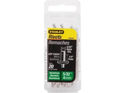 5x Stanley Popnagels 3X12mm 15 stuks – kavel bij XL Auctions