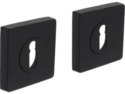 2x Intersteel sleutelgat plaatje - vierkant - 55x55x9mm - 7mm n – kavel bij XL Auctions