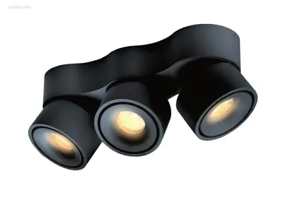 8 x Gio 3.0 kantelbare design spot zwart – kavel bij Auctim, Free delivery within 1-3 weeks after receipt of payment