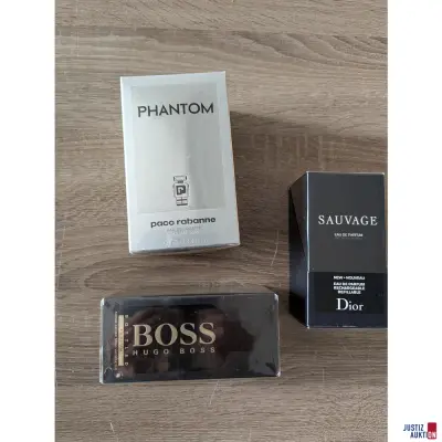 Dior Savauge - Hugo Boss Bottled - paco rabanne – kavel bij Justiz-Auktion, Bamberg