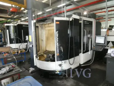 horizontales 4-Achs-CNC-Bearbeitungszentrum DECKEL MAHO DMC 65H Duoblock – kavel bij IVG, Velen