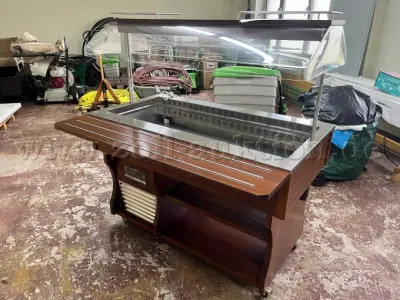 1 Tecfrigo ISOLA 4 M – gekühlte Buffet-/Salatbar mit Glasaufsatz, Baujahr 2014 – kavel bij Zoll-Auktion, Zeuthen