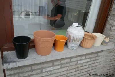 Bloempotten – kavel bij Vlavem