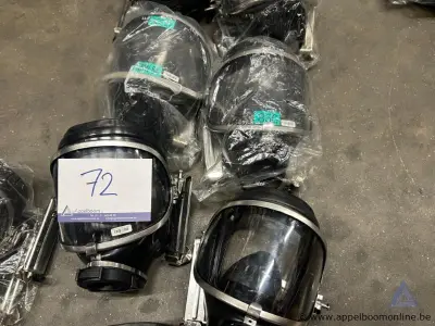 4x Ademluchtmaskers DRÄGER Panorama Nova, met spanbeugel – kavel bij Appelboom
