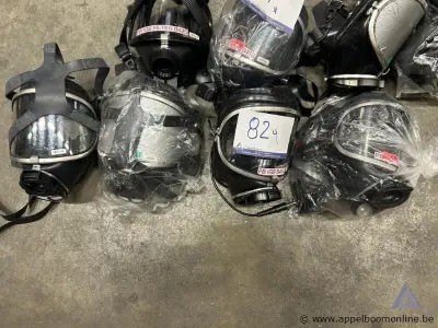 4 ademluchtmaskers DRÄGER panorama nova spin – kavel bij Appelboom
