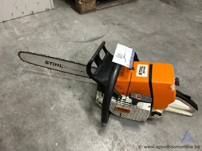 Motorzaag STIHL MS 460, met zaagblad 3/8" 45 cm. Werking niet gekend – kavel bij Appelboom