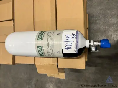5x Ademluchtcilinder MSA LUXFER composite 6,8L, vuldruk 300 bar – kavel bij Appelboom