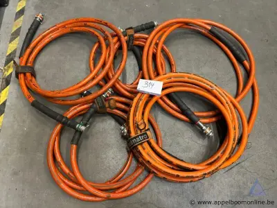 5 hydraulische enkelwerkende slangen Holmatro, 8 bar – kavel bij Appelboom