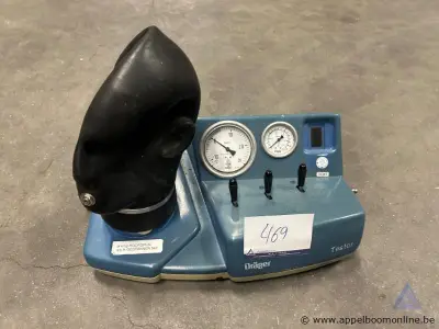 Testapparaat ademluchtbescherming DRÄGER Testor R53400, serienummer ARPN-0005. Werking niet gekend – kavel bij Appelboom