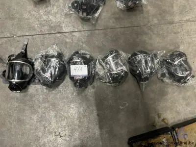 6x Ademluchtmaskers DRÄGER Panorama Nova – kavel bij Appelboom