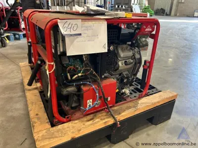 Stroomgenerator Geko 5000 ED-AA/SEBA – II, bouwjaar 2008, serienummer 1288, 5,0 kW, 230 V / 400 V, 1 / 3 fasen. Werking niet gekend – kavel bij Appelboom