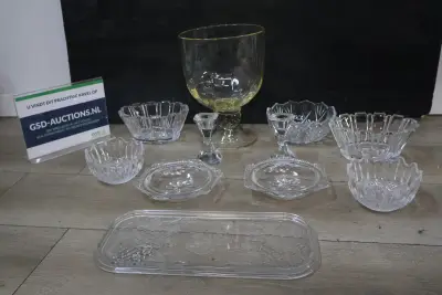 Mix van diverse glaswerk – kavel bij GSD Auctions, Zoeterwoude