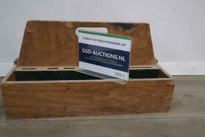Vintage houten gereedschapskist – kavel bij GSD Auctions, Zoeterwoude
