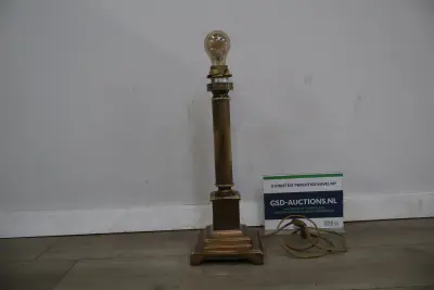 vintage messing tafellampvoet in Hollywood Regency-stijl – kavel bij GSD Auctions, Zoeterwoude