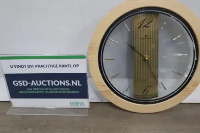 Junghans quartz wandklok – kavel bij GSD Auctions, Zoeterwoude