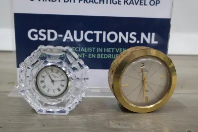 Waterford Crystal en Waltham Paris kleine tafelklokken – kavel bij GSD Auctions, Zoeterwoude