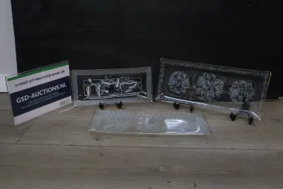 Set van 3 vintage kristallen schalen – kavel bij GSD Auctions, Zoeterwoude