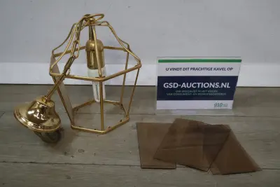 Vintage messing lantaarnhanglamp – kavel bij GSD Auctions, Zoeterwoude