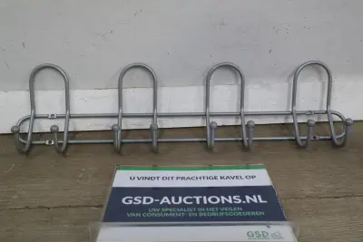 Grijze metalen kapstok met acht haken – kavel bij GSD Auctions, Zoeterwoude