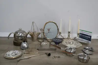 Verzameling Verzilverde Items – kavel bij GSD Auctions, Zoeterwoude