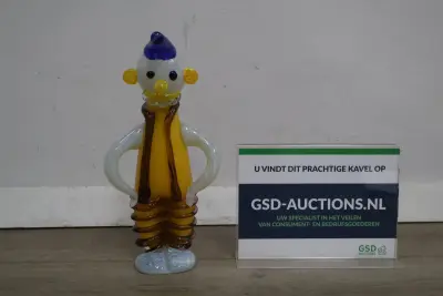 Clownsculptuur van Muranoglas – kavel bij GSD Auctions, Zoeterwoude