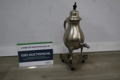 Vintage tinnen kraantjeskan – kavel bij GSD Auctions, Zoeterwoude