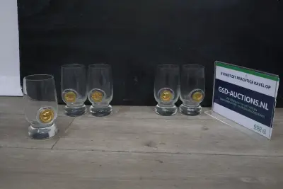 Set van 5 glazen – kavel bij GSD Auctions, Zoeterwoude