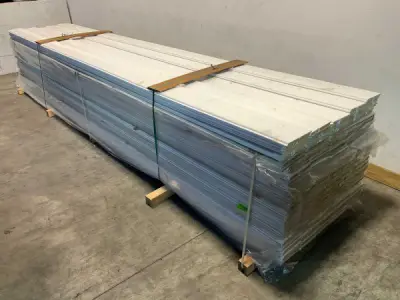 25x Vuren sponningplank wit gespoten 500x19,5x1,8cm – kavel bij XL Auctions