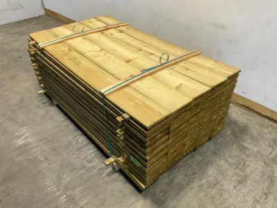 160x Europees Vuren plank fijnbezaagd 179,5x20x1,9cm – kavel bij XL Auctions
