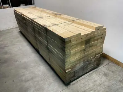 19x Vuren balk ruw 480x12,5x6,3cm – kavel bij XL Auctions