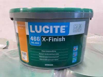16x Matte muur- en plafondverf - 12 liter - wit RAL 9016 – kavel bij XL Auctions