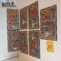 Congolese kunst op hout. 7 stuks – kavel bij BOPA Auctions, Ieper